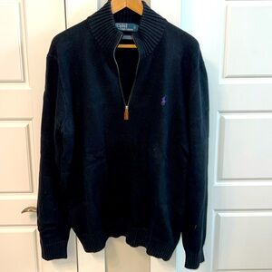 EUC Ralph Lauren Polo 1/4 zip sweater